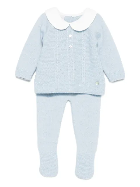 Paz Rodriguez Set pantaloni e maglietta con colletto Peter Pan
