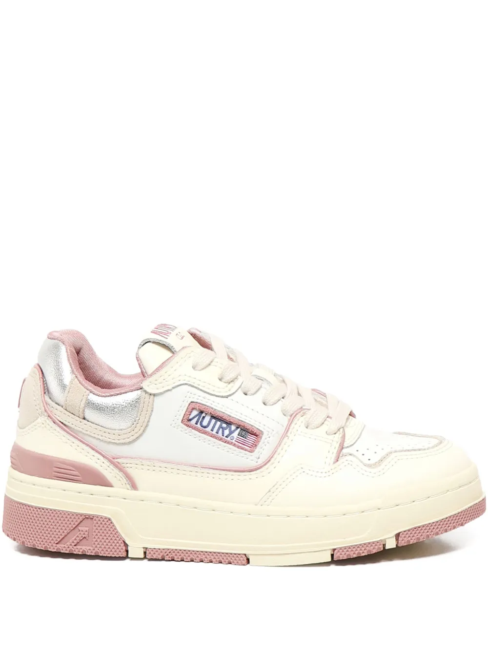 Autry CLC panelled low-top sneakers Neutrals