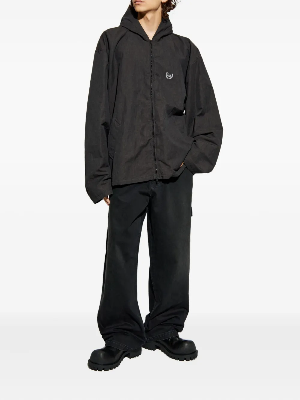 VETEMENTS logo-patch cargo jeans Zwart