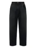 VETEMENTS logo-patch cargo jeans - Black