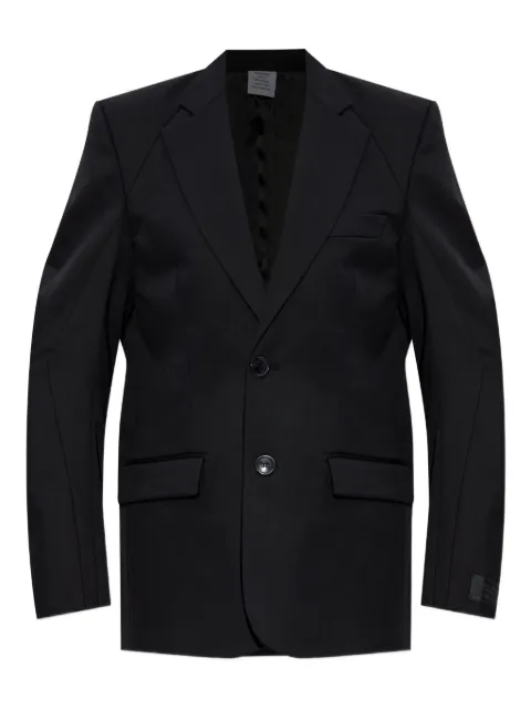 VETEMENTS padded-shoulder wool blazer
