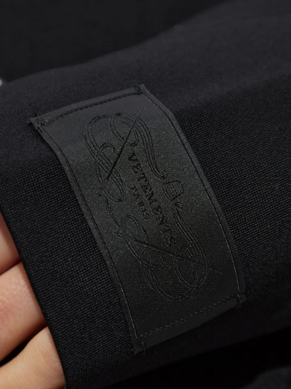 VETEMENTS Wollen blazer met schoudervullingen Zwart