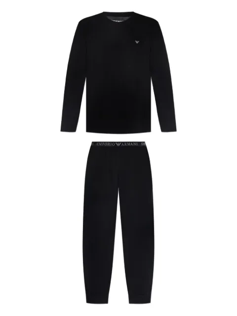 Emporio Armani eagle-logo pajama set (set of two)