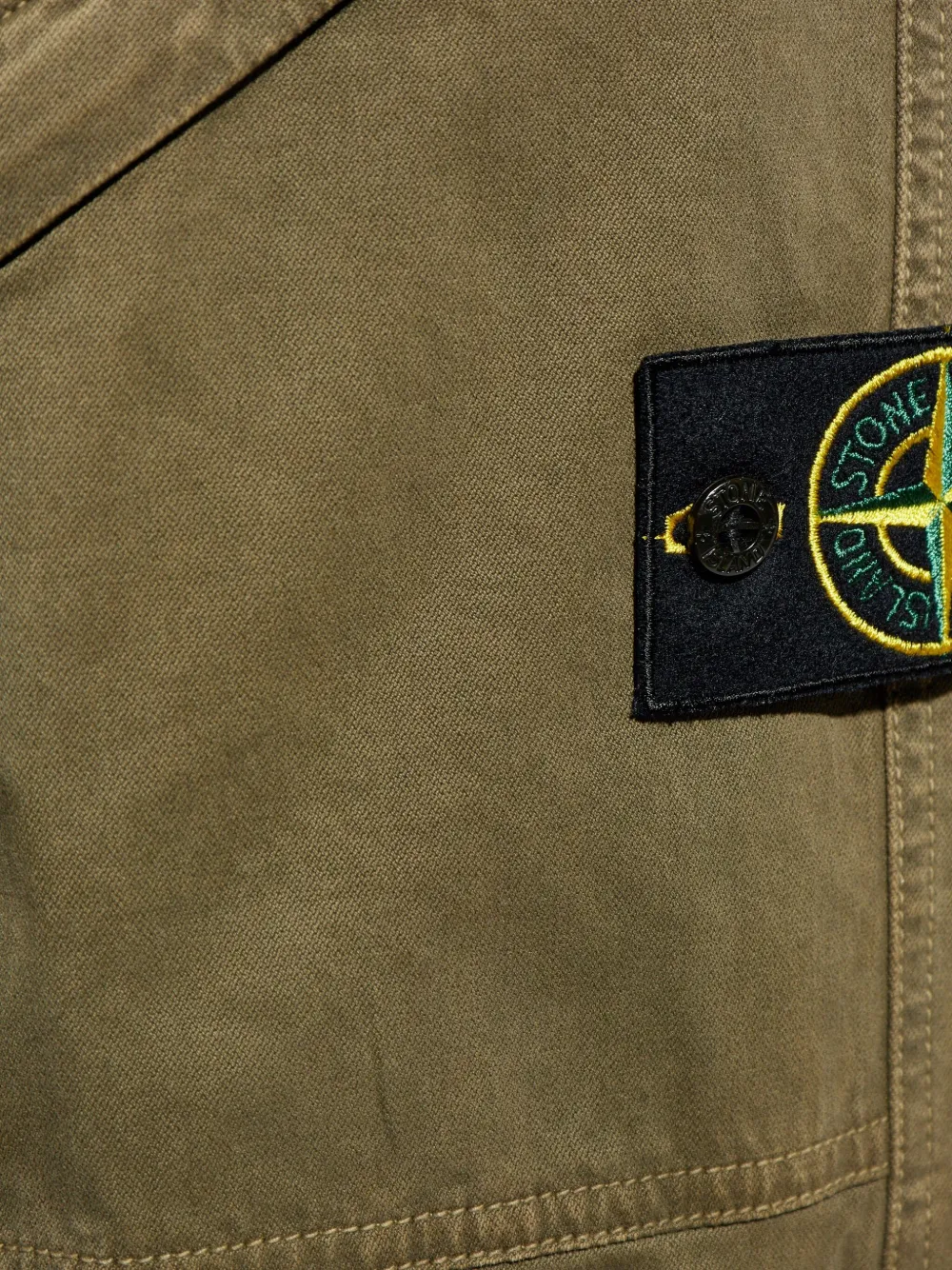 Stone Island cargo-pocket elasticated-waist trousers Groen