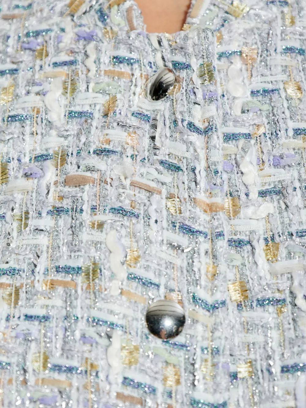 IRO Noemy tweed jack met knopen Beige