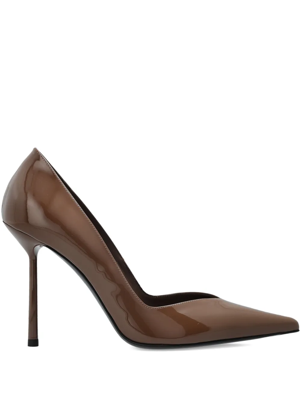 Le Silla leather pointed-toe heeled pumps Brown