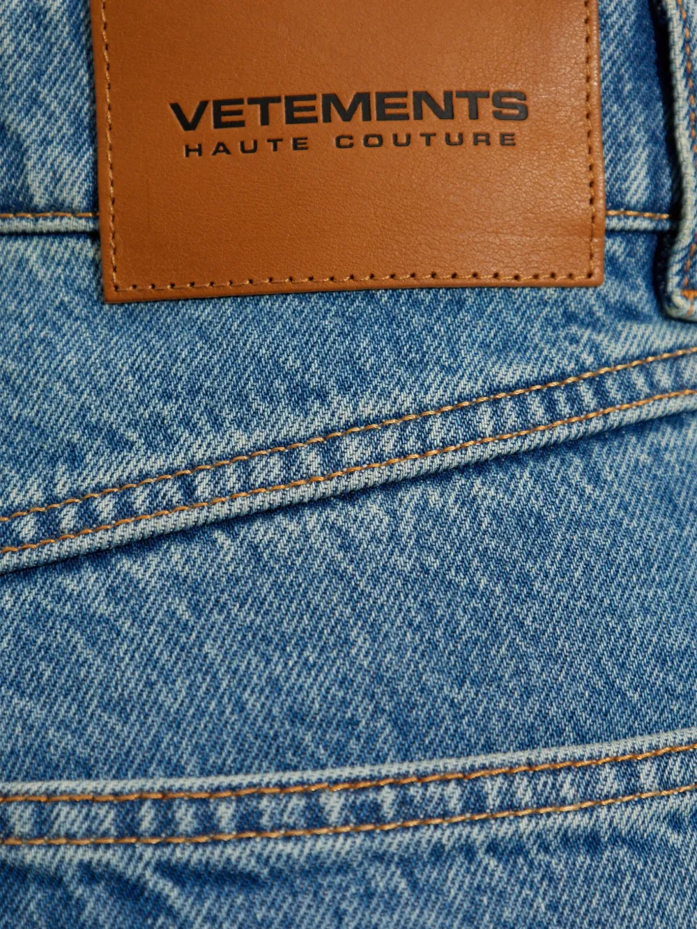 VETEMENTS denim cotton jeans Blauw