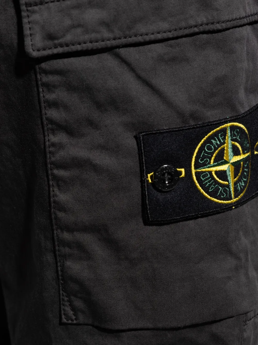 Stone Island 3100033 cargo-pocket elasticated trousers Zwart