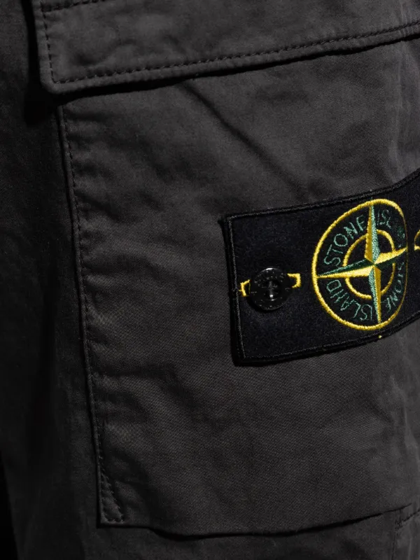 Stone Island 3100033 カーゴパンツ | ブラック | FARFETCH JP
