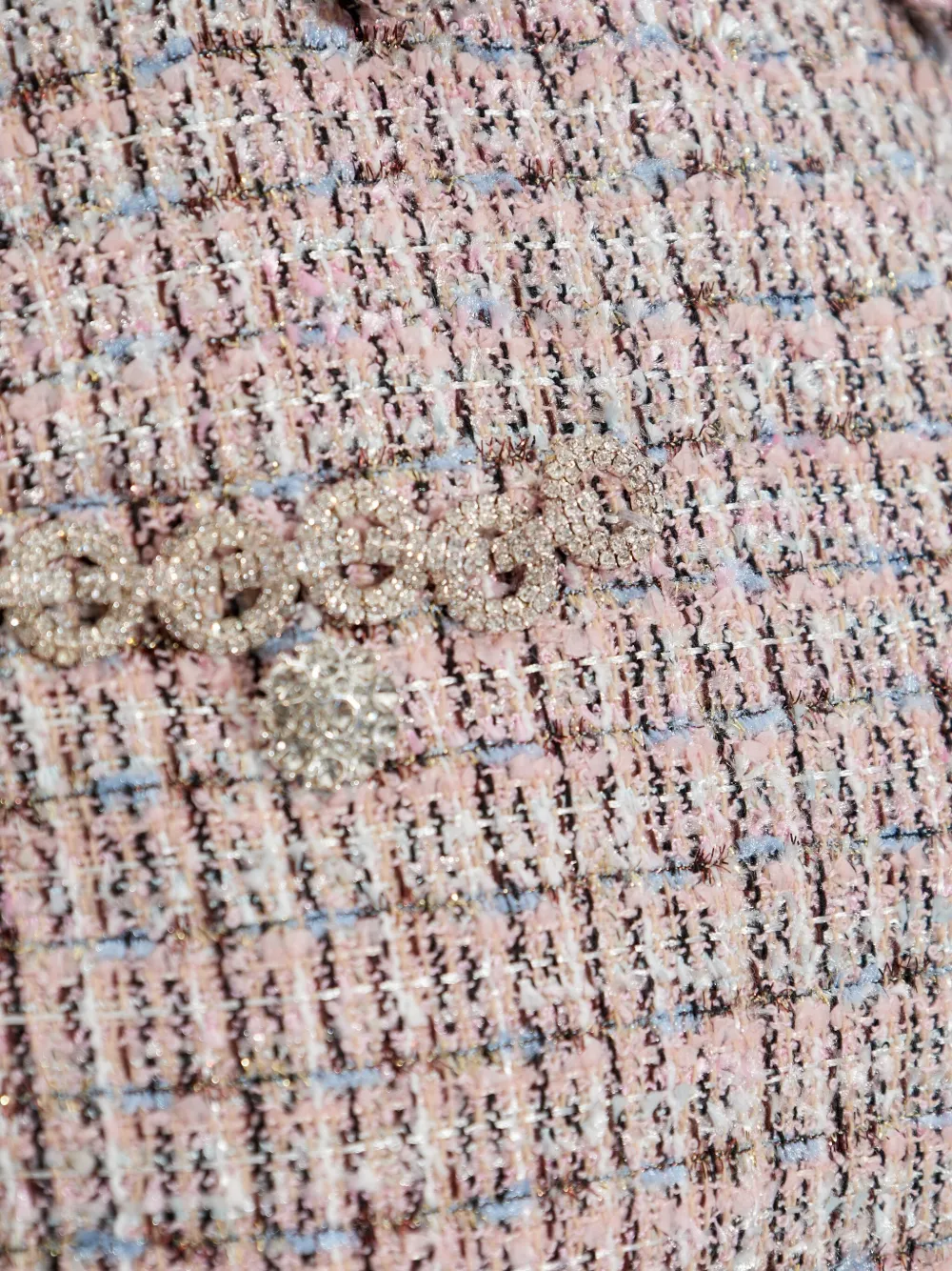 Self-Portrait tweed pleated dress Roze