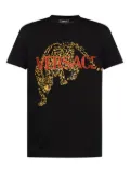 Versace sequin-embellished jaguar T-shirt - Black