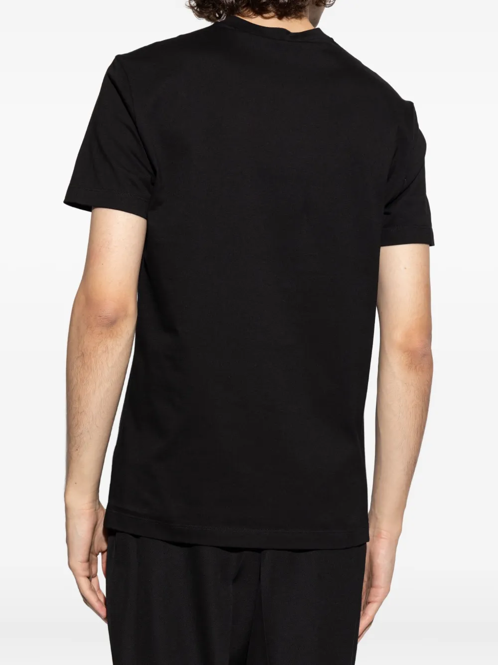 Versace T-shirt met pailletten Zwart