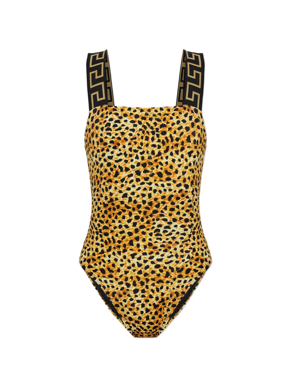 Versace leopard-print swimsuit - Gelb