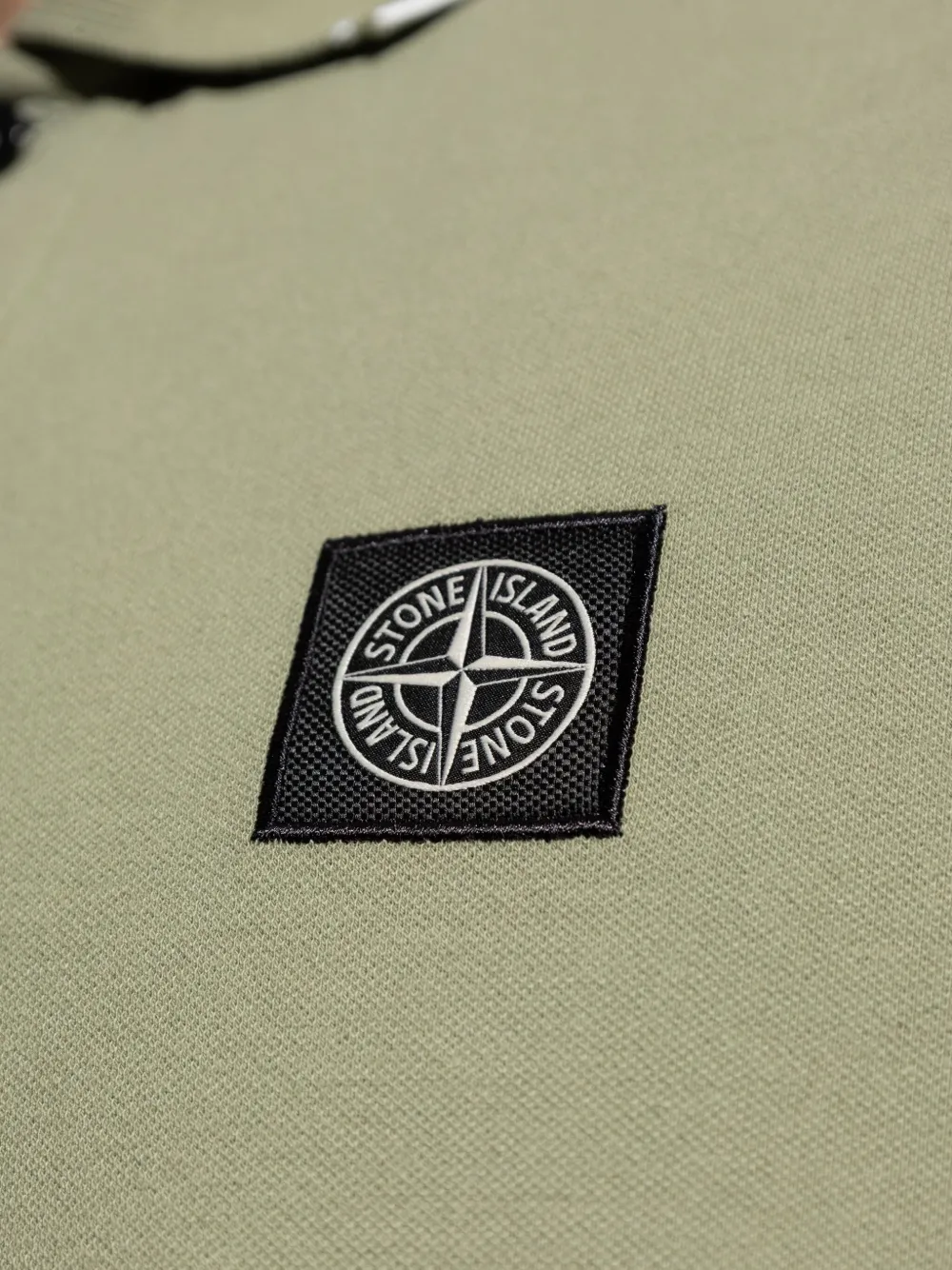 Stone Island Poloshirt met logopatch Groen