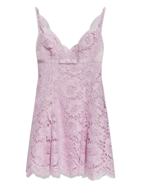 Self-Portrait lace mini dress
