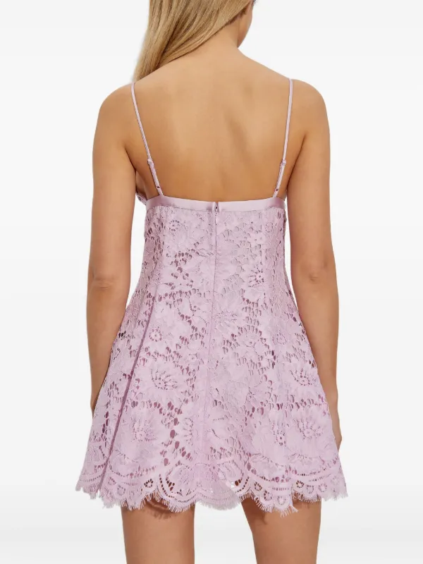 Self-Portrait Lace Mini Dress | Pink | FARFETCH Self-Portrait Lace Mini Dress | Pink | FARFETCH