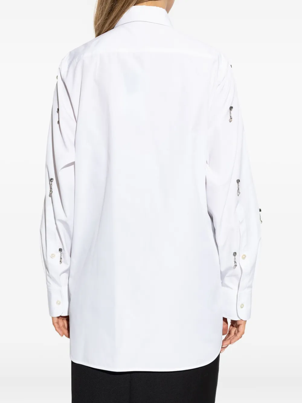 Stella McCartney crystal-embellished shirt Wit