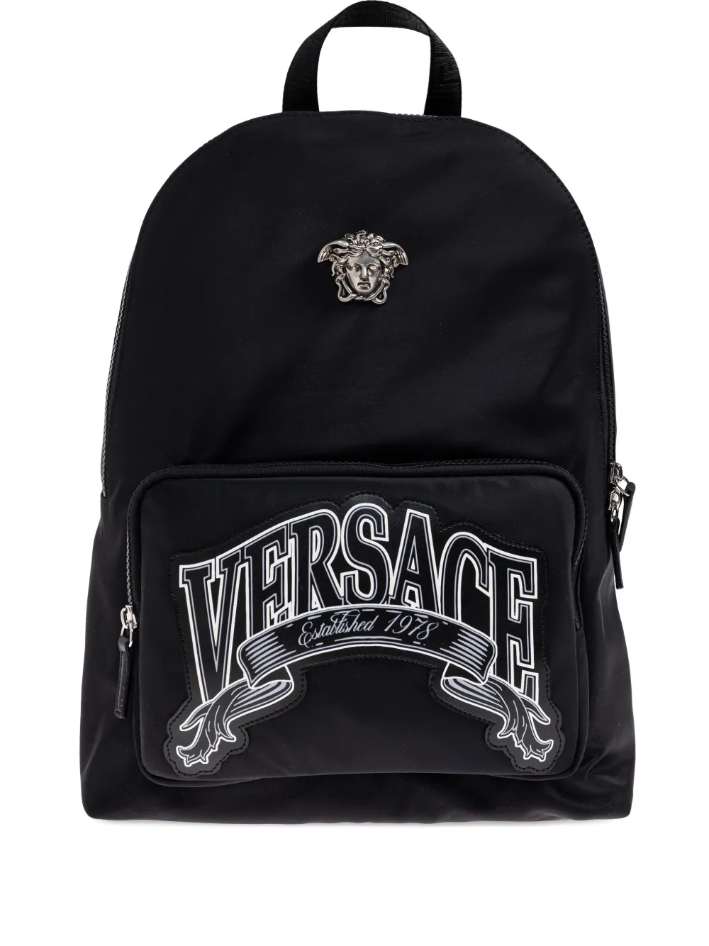 Versace medusa-logo backpack Zwart