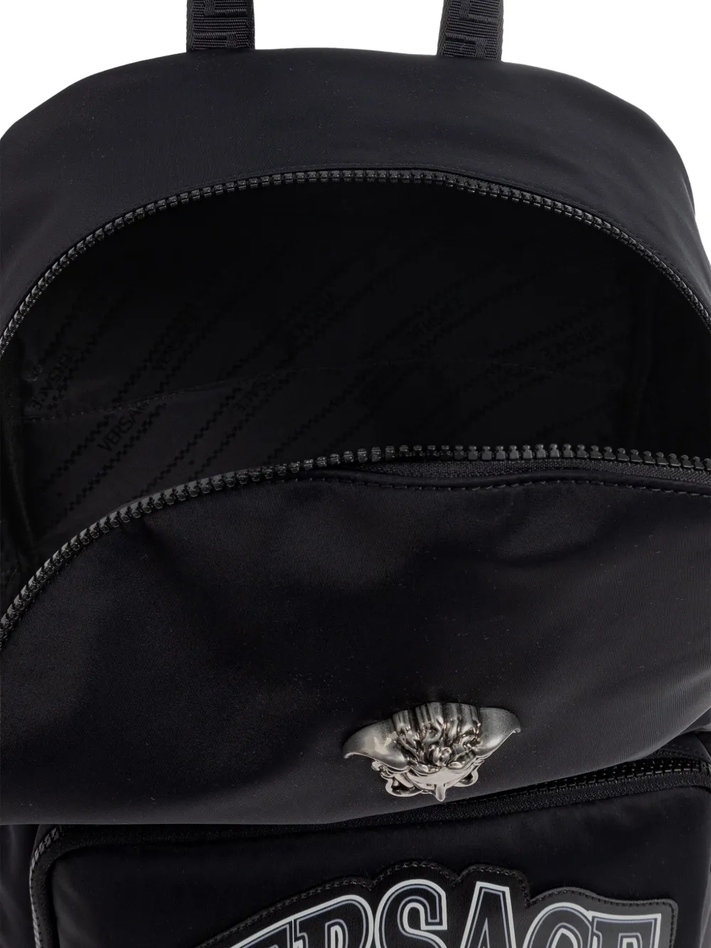 Versace medusa-logo backpack Zwart