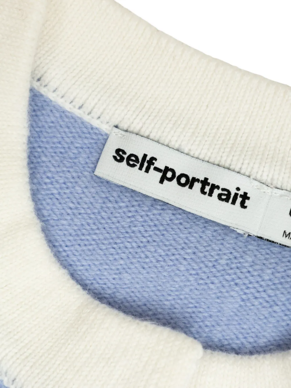 Self-Portrait Kids Vest met pailletten Blauw