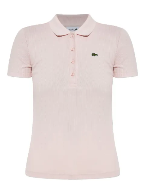 Lacoste playera tipo polo tejida de canalé