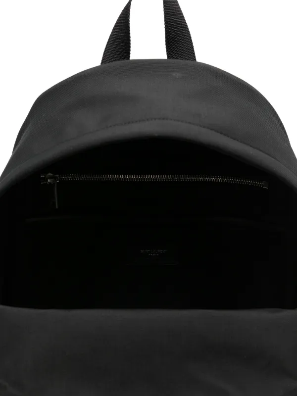 SAINT LAURENT ブラックレザーバッグ city backpack in CROCODILE-EMBOSSED leather in Black | Saint