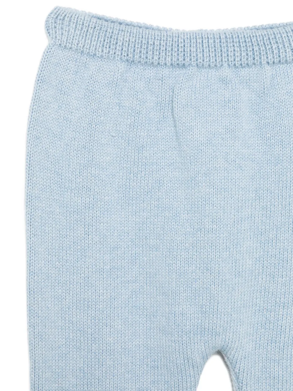 Paz Rodriguez Gebreide top en broek met Peter Pan kraag Blauw