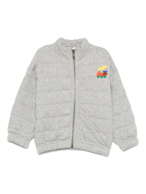 Bobo Choses train-embroidered quilted sweatshirt
