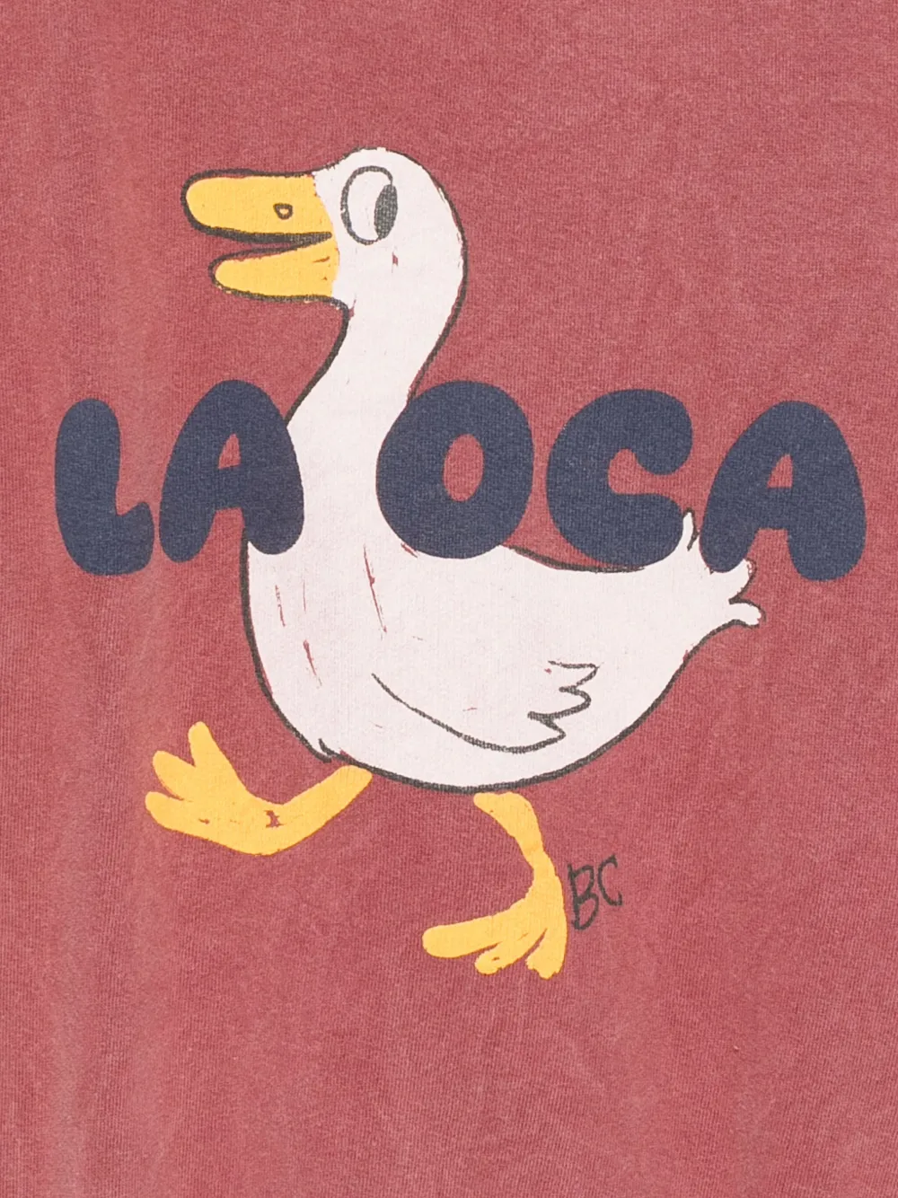 Bobo Choses T-shirt met eendenprint Rood