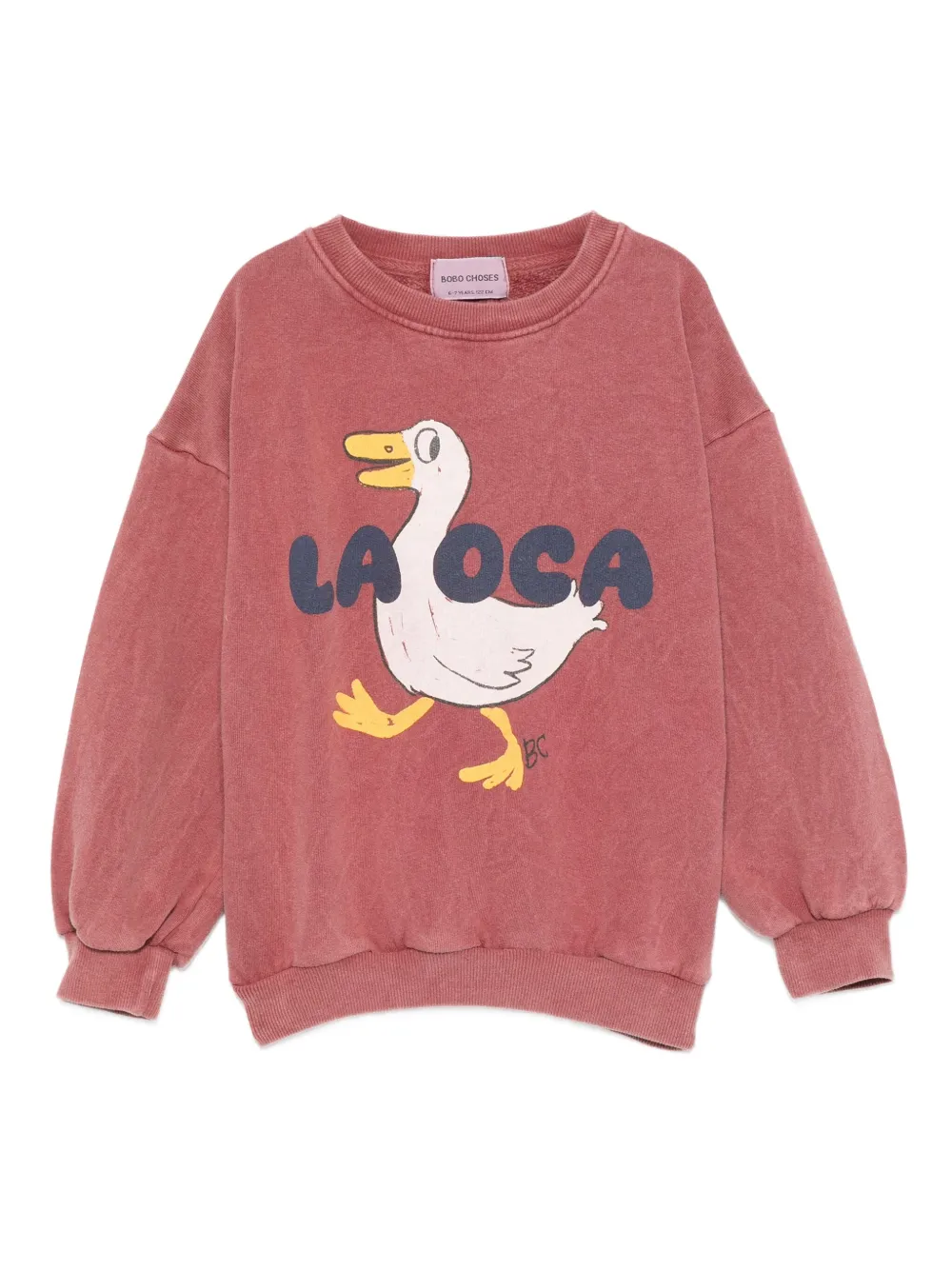 Bobo Choses T-shirt met eendenprint Rood