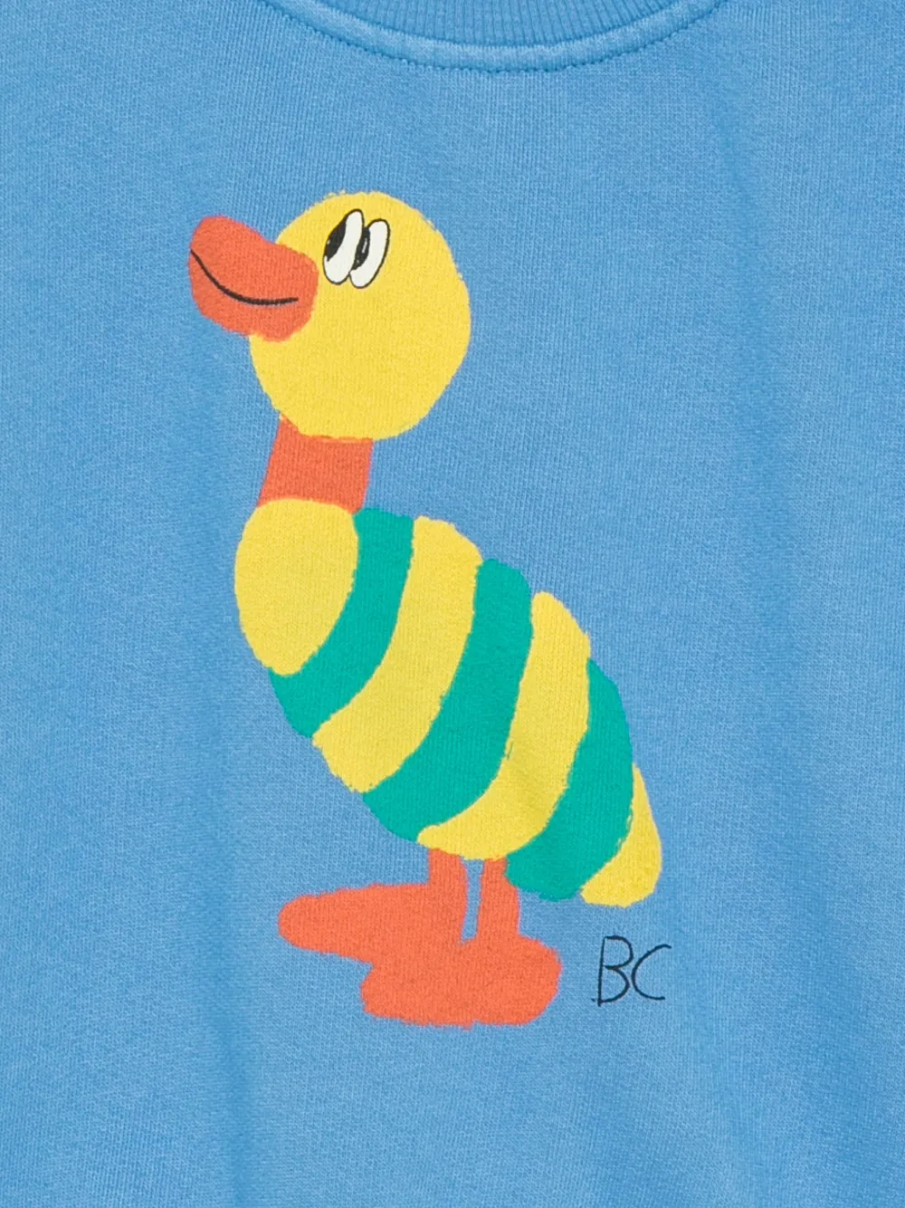 Bobo Choses T-shirt met eendenprint Blauw
