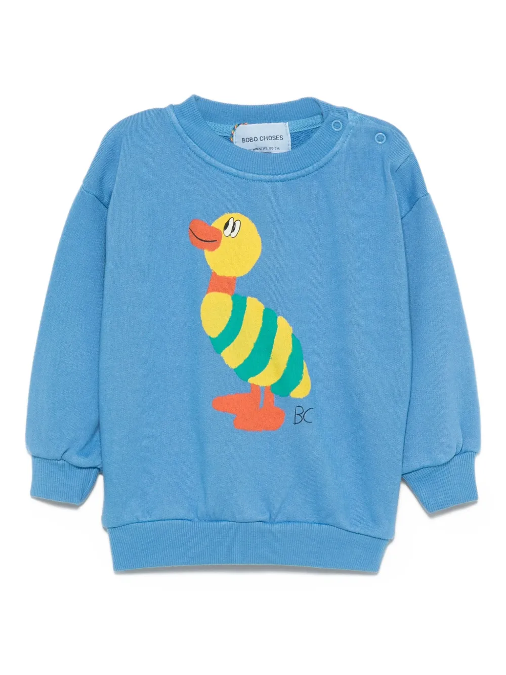Bobo Choses T-shirt met eendenprint Blauw
