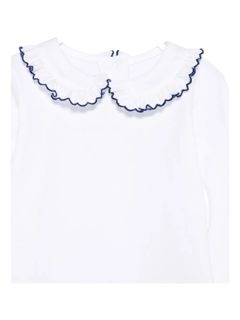 Mariella Ferrari Ruffled-collar Bodysuit In White