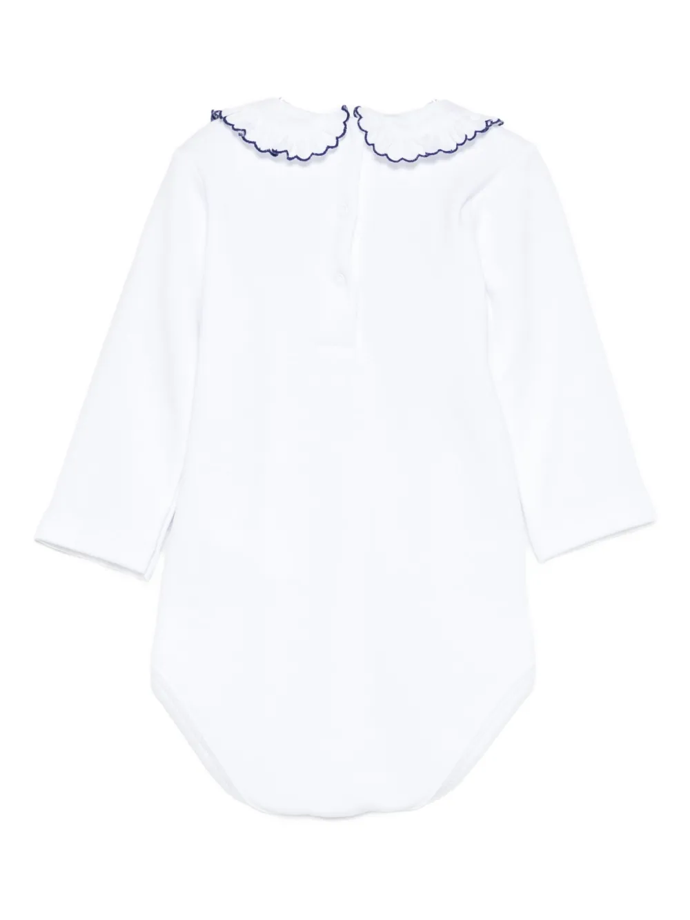 Mariella Ferrari Ruffled-collar Bodysuit In White