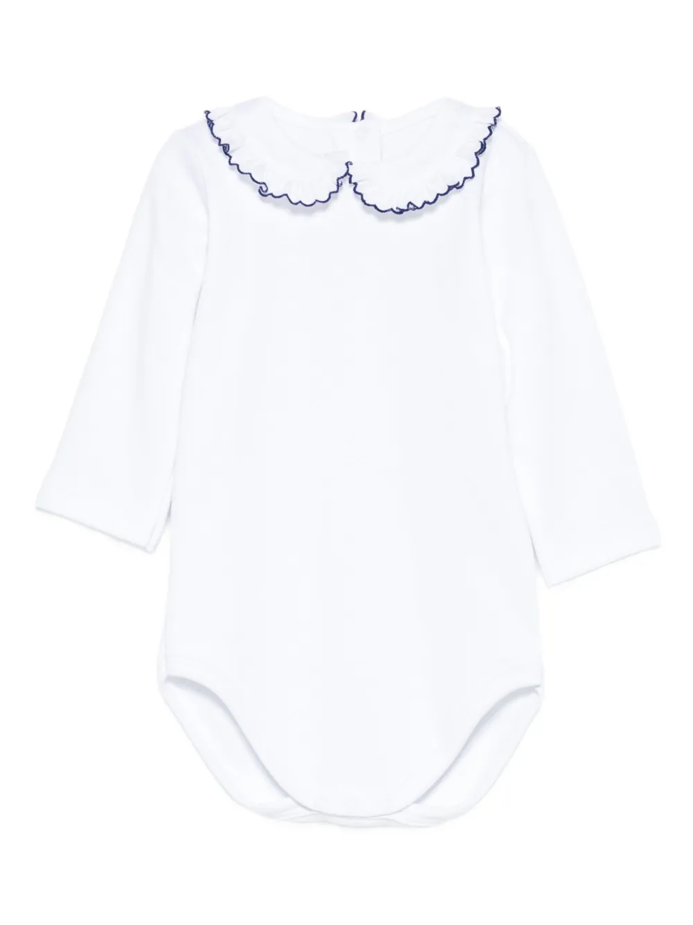 Mariella Ferrari Romper met ruchekraag Wit