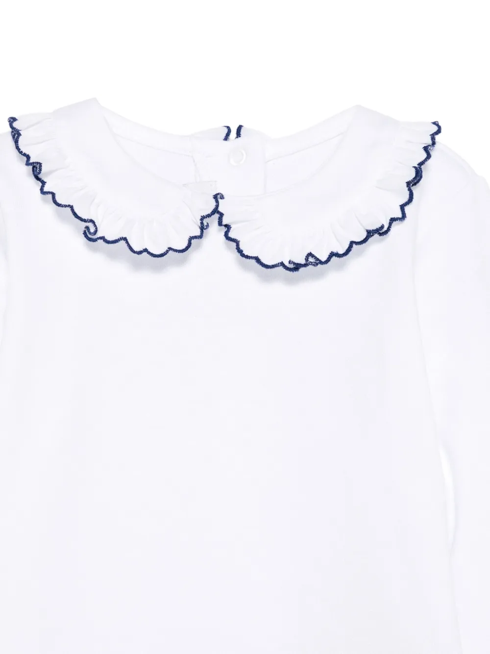 Mariella Ferrari Romper met ruchekraag Wit