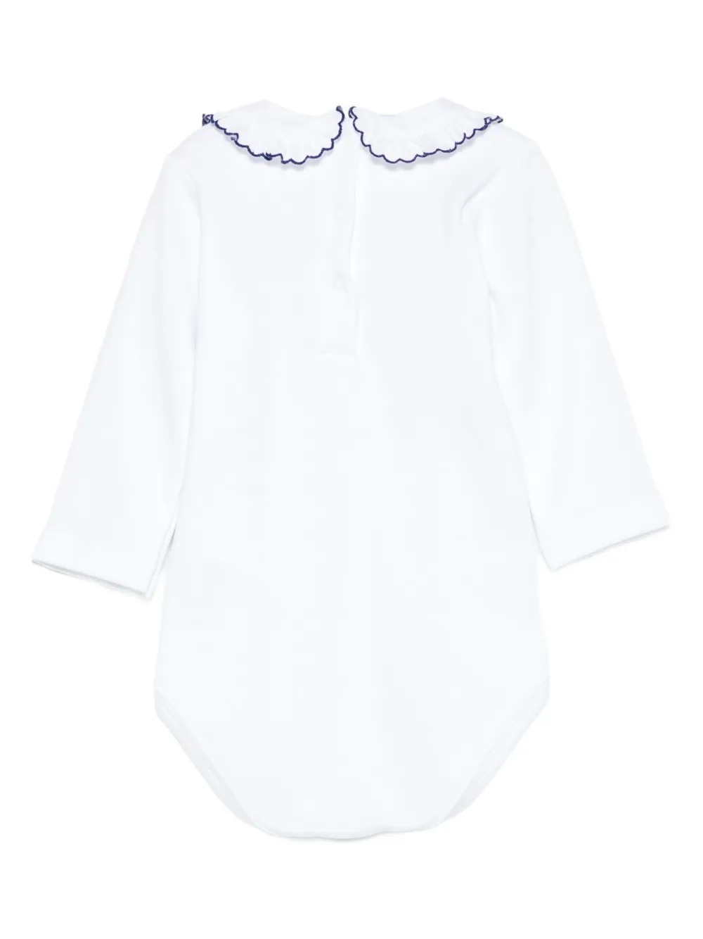 Mariella Ferrari Romper met ruchekraag Wit