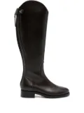 Aeyde zip-fastening leather knee-high boots - Brown