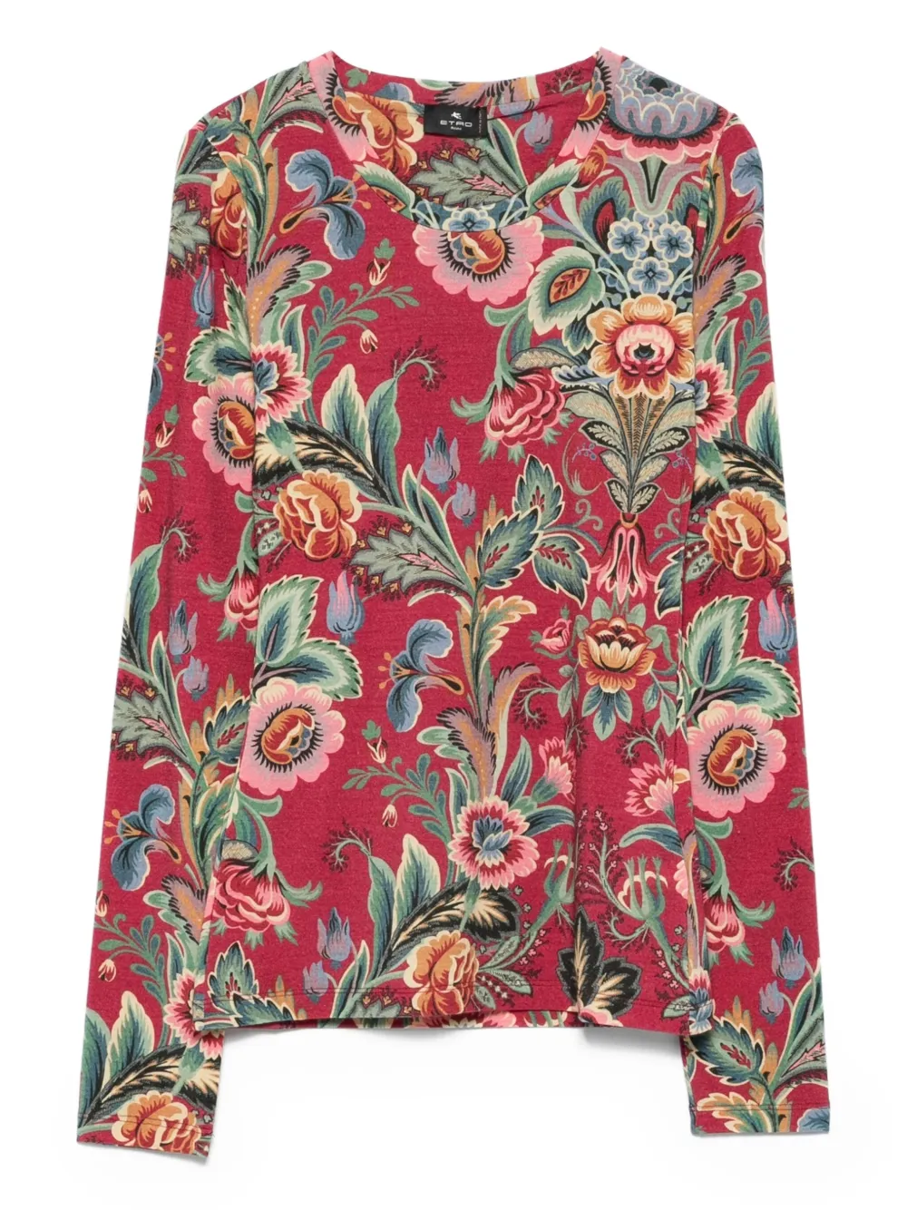 ETRO Top met bloemenprint Rood