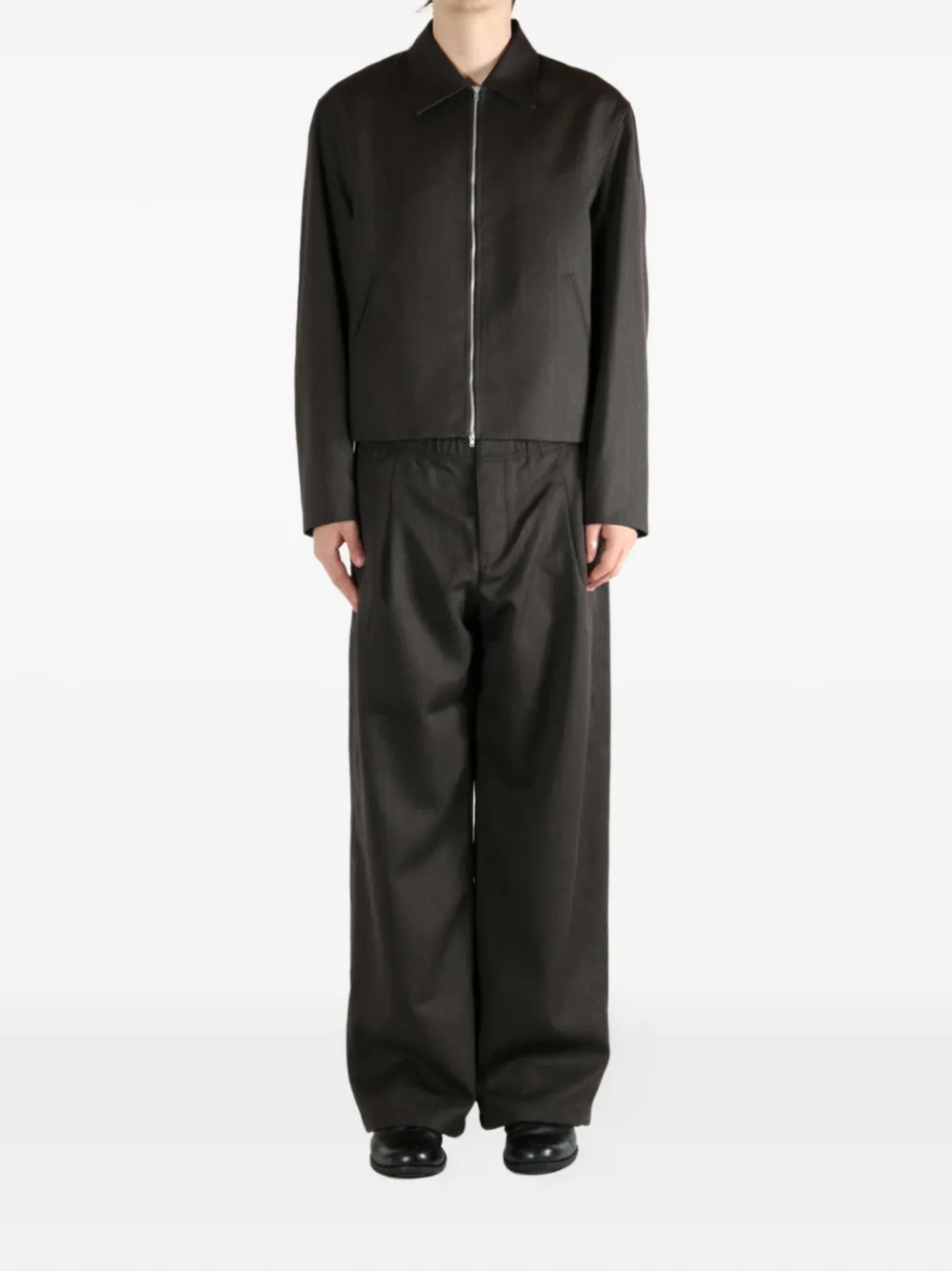 OUR LEGACY zip-front textured jacket Bruin