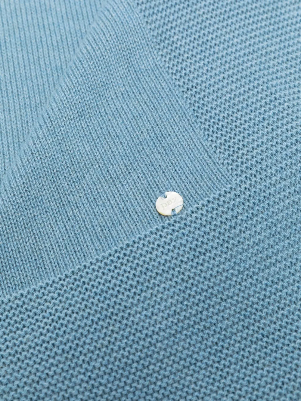 Paz Rodriguez Ribbed-knit Baby Blanket In Blue