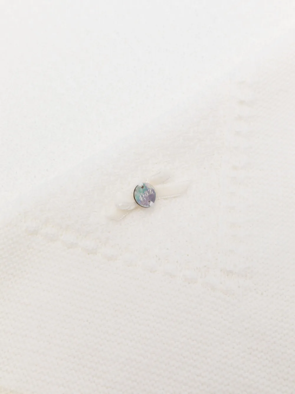Paz Rodriguez lace-trimmed wool blanket | Image 2