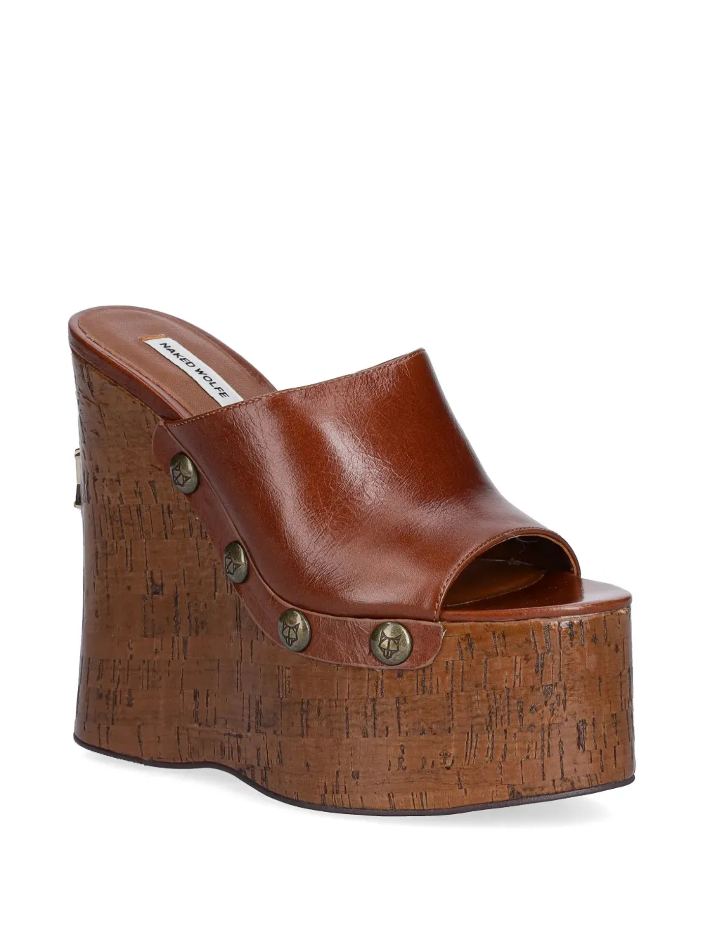 NAKED WOLFE Tulip platform wedge sandals Bruin