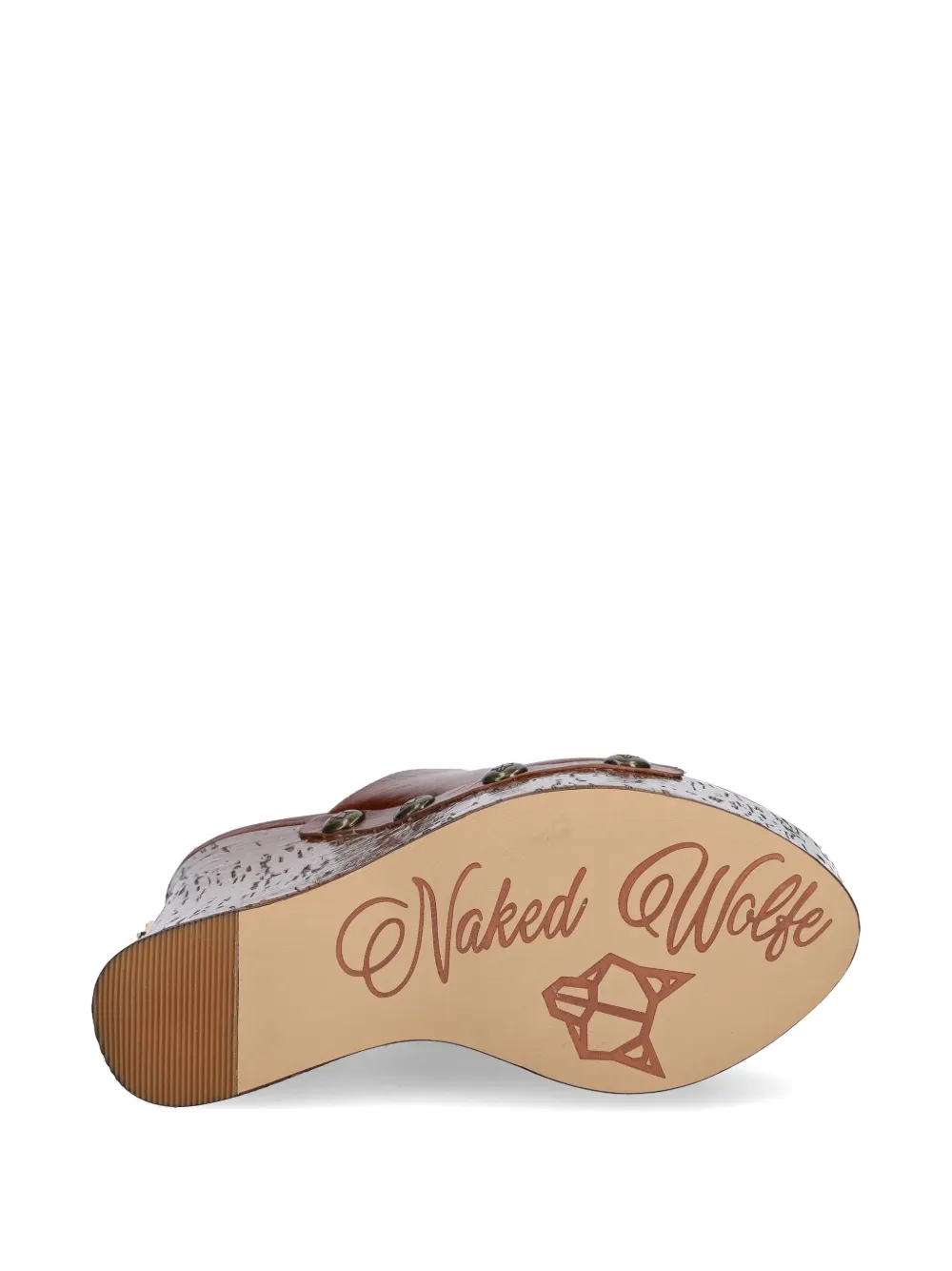 NAKED WOLFE Tulip platform wedge sandals Bruin