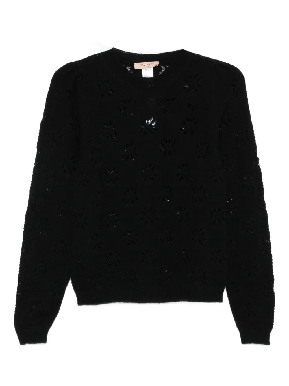 floral-pattern sweater