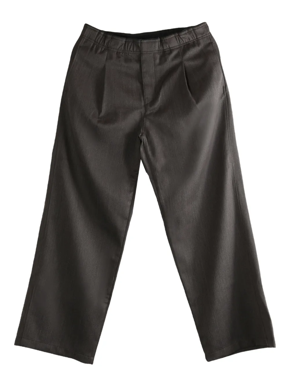 pleated-front trousers