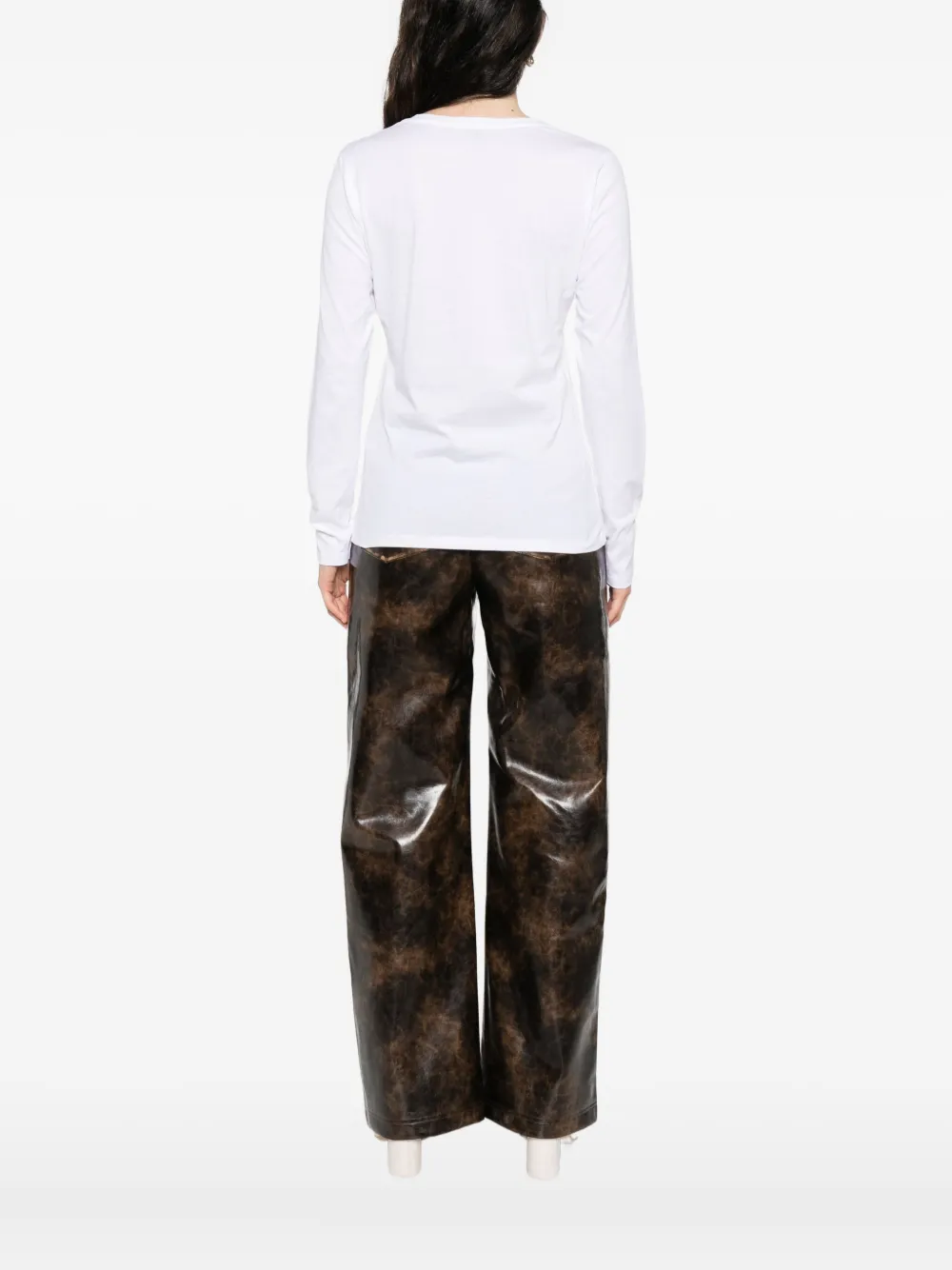 LIU JO T-shirt met lange mouwen met print Wit