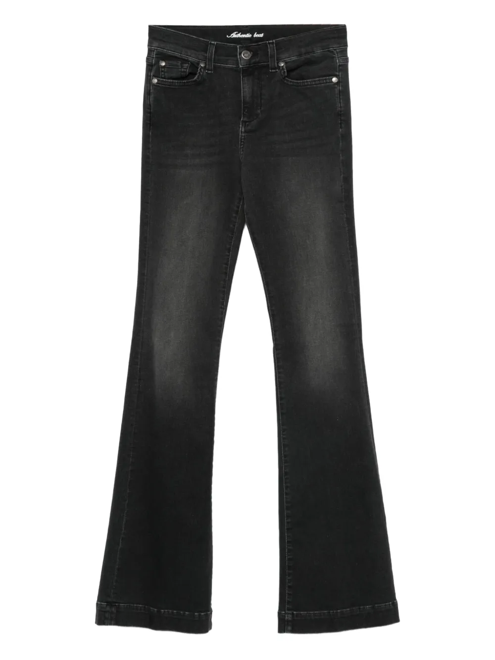 LIU JO Verfraaide flared jeans Zwart