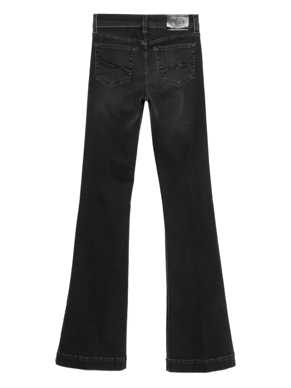 LIU JO Verfraaide flared jeans - Zwart