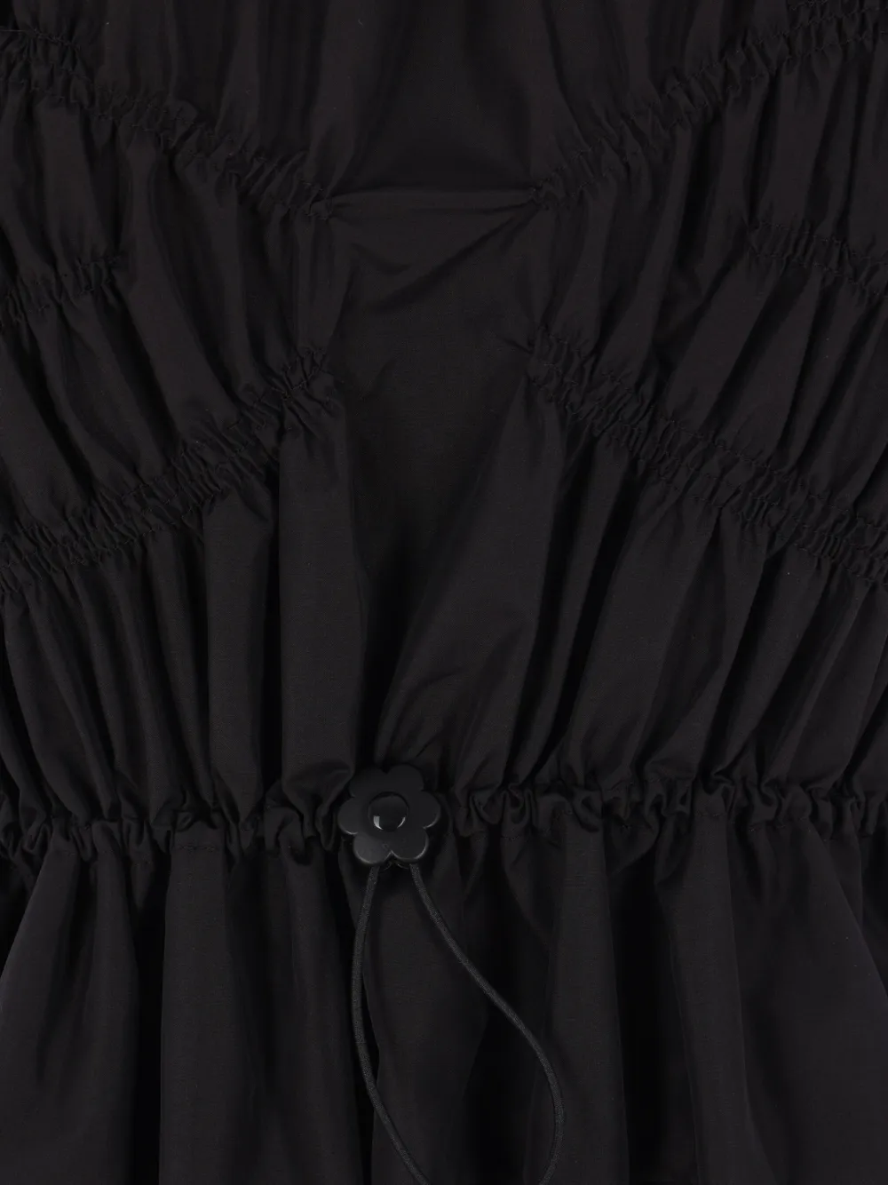 Cecilie Bahnsen smocked midi dress Zwart